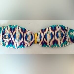 Paul Ahermanny Women’s Bandeau Swimsuit Multi Color L